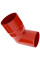 Коліно труби водостічної 67,5° 90 мм Червоне BRYZA