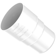 Муфта труби водостічної 90 мм Біла BRYZA