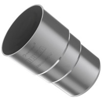 Муфта труби водостічної 90 мм Графіт BRYZA