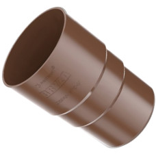 Муфта труби водостічної 90 мм Коричнева BRYZA